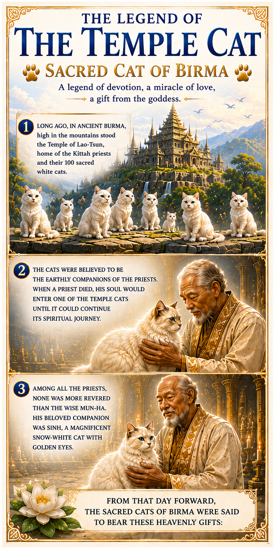 The legend of the Sacred Cat of Burma